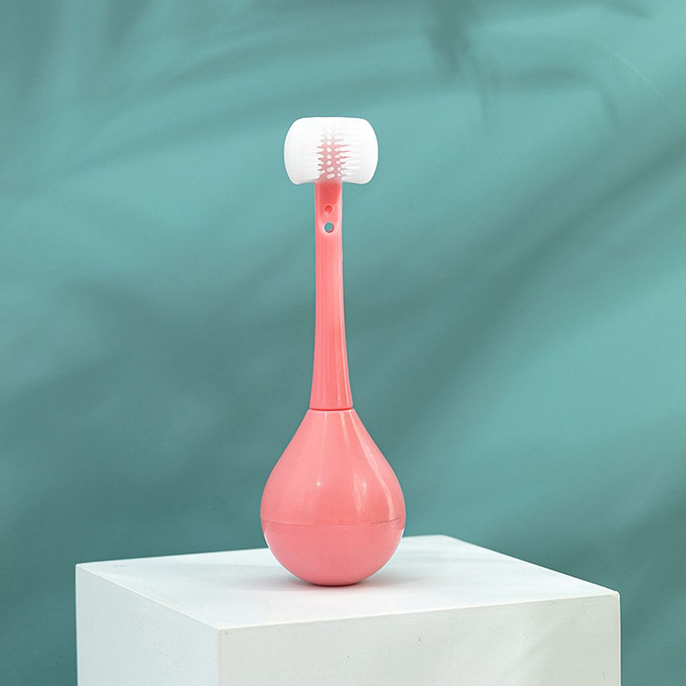 Age 2-12 Silicone Brush Oral Care Brush Three Sided Toothbrush Children's Toothbrush Tooth Brush