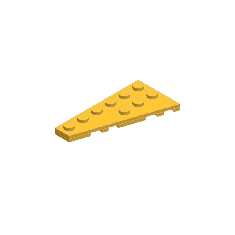 50pcs 54384 Wedge Plate 6 X 3 Left Bricks Collections Bulk Modular GBC Toy For Technical MOC Set Buildings Blocks Compatible