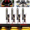 Motorcycle LED Turn Signal Light Directional Indicators Blinker Lights Amber Sequential Flowing Lamp For Honda Cafe Racer
