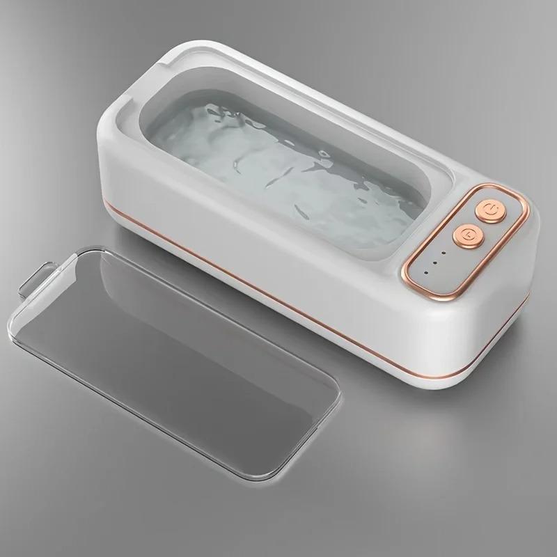Limpador Ultrassônico Portátil para Joias Relógio Óculos - Vibração de Alta Frequência Carregamento USB Máquina Amigável para Viagem