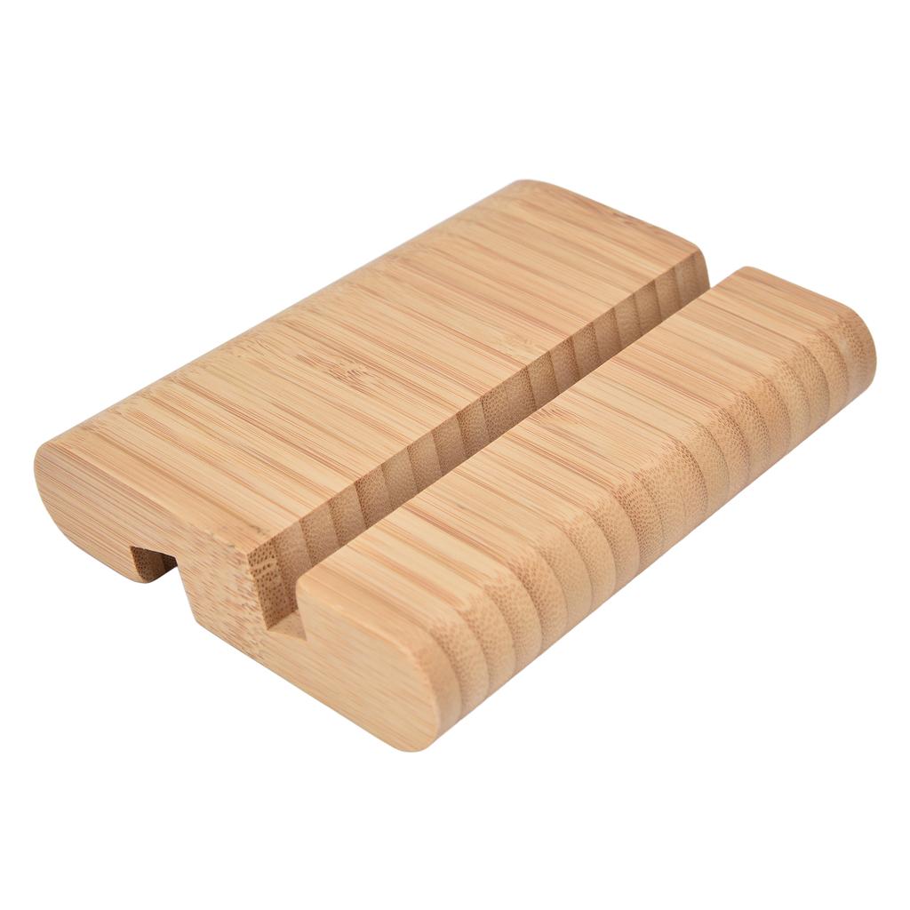 Portable Phone Stand Mobile Phone Support Holder Bamboo Desktop Tablet Stand for Bedroom