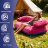 Huaqianguhh Inflatable Flocked Sofa for Adults, Heavy Duty Blow-up Lounge Chair, Single Double Air Couch Indoor Outdoor Living Room