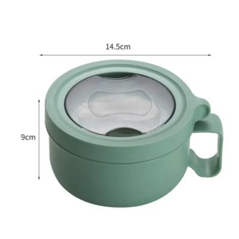 Contenitore per l'isolamento degli alimenti in acciaio inossidabile da 450 ml, stoviglie pieghevoli portatili, contenitore per il pranzo per studenti, sigillato e a prova di perdite