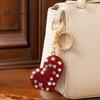 Zinc Alloy Heart Key Chain Sparkling Rhinestone Love Keychain , Car Women Ring, Handbags Backpacks Purse Charm Accessory, Gift for Decorative