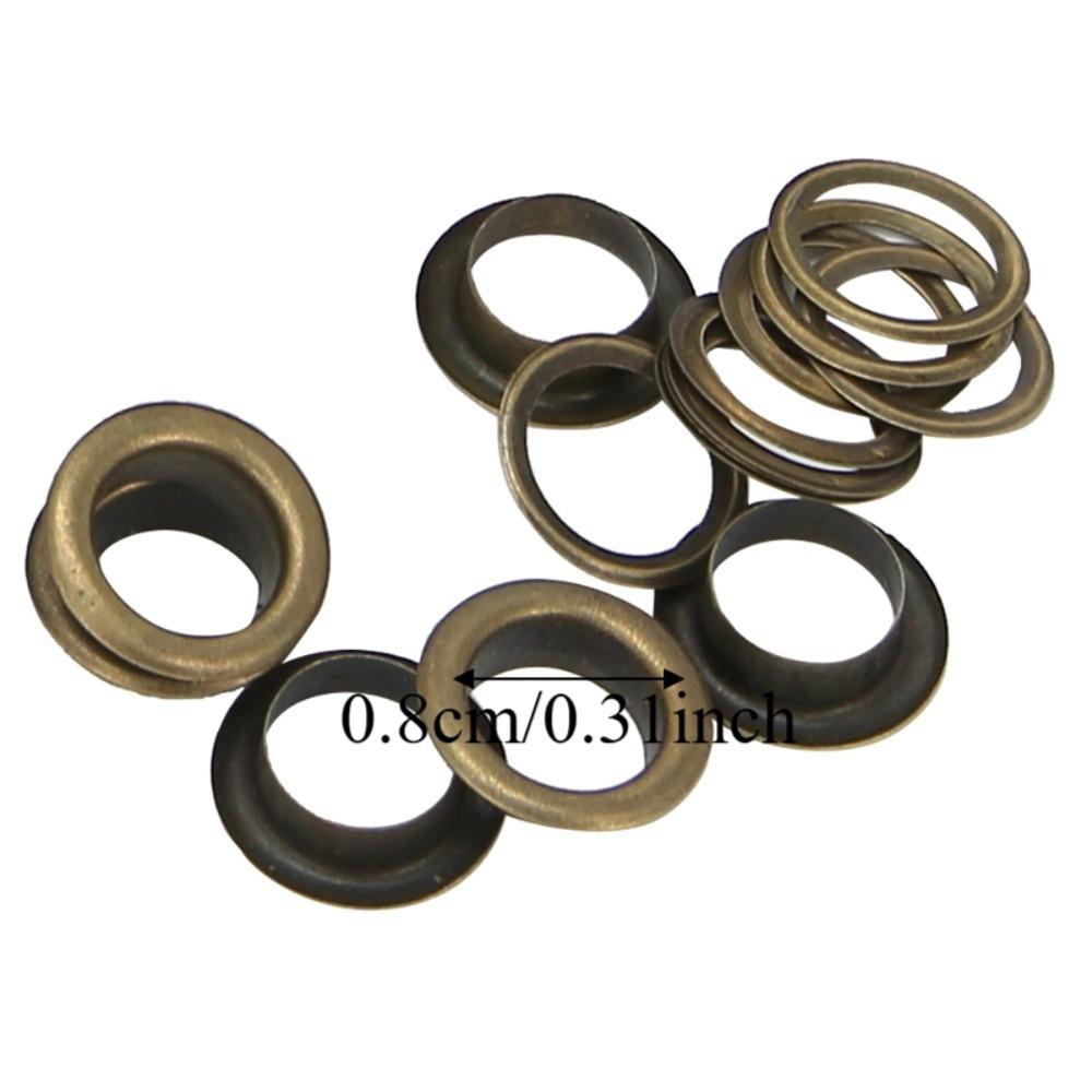 100pcs Clothing Grommets Grommet Eyelet Kit Plastic Storage Box Hole Punch Tool For DIY Projects