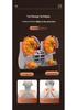 Portable Neck and Lumbar Heated Kneading Massager for Home and Car