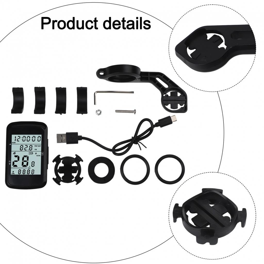 GPS Bicycle Speedometer and Odometer with Long Battery Life and Backlight