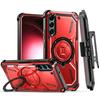 Samsung Galaxy S23 Plus Case, Heavy Duty Ring Belt Clip, Red