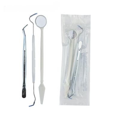 3PCS/set Dental Tool Kit Stainless Steel Instrument Dentist Kit Mouth Mirror Probe Hook Pick Tweezer Set Dentista Oral Care Kit
