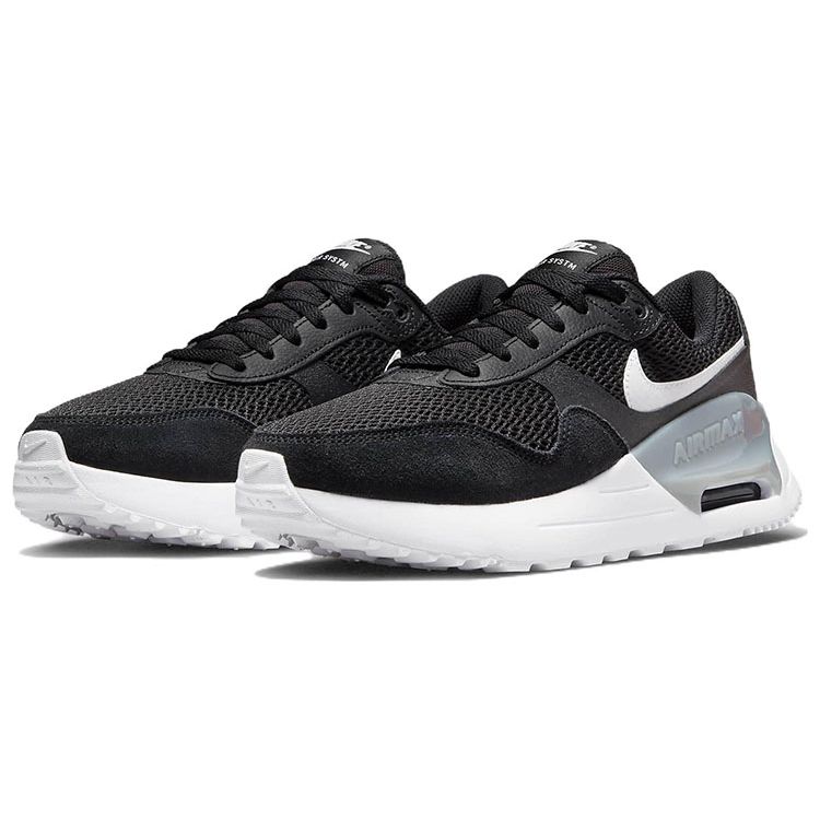 Nike Air Max SYSTM Black Wolf Grey Women Sneakers White DM9538-001