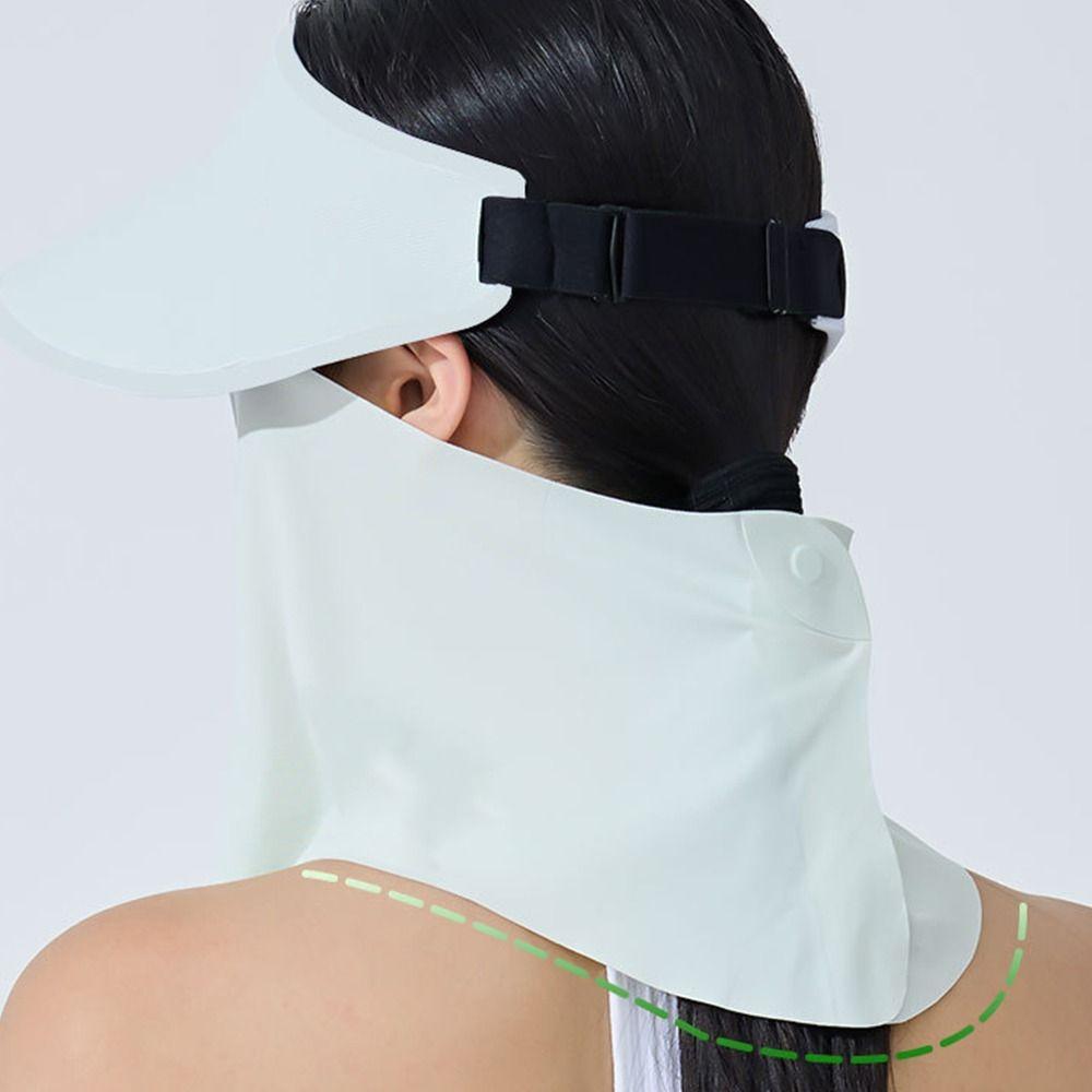 Does not squeeze the face Sun Protection Magnetic Mask Breathable Hollow Hat New Sun Cap  Summer