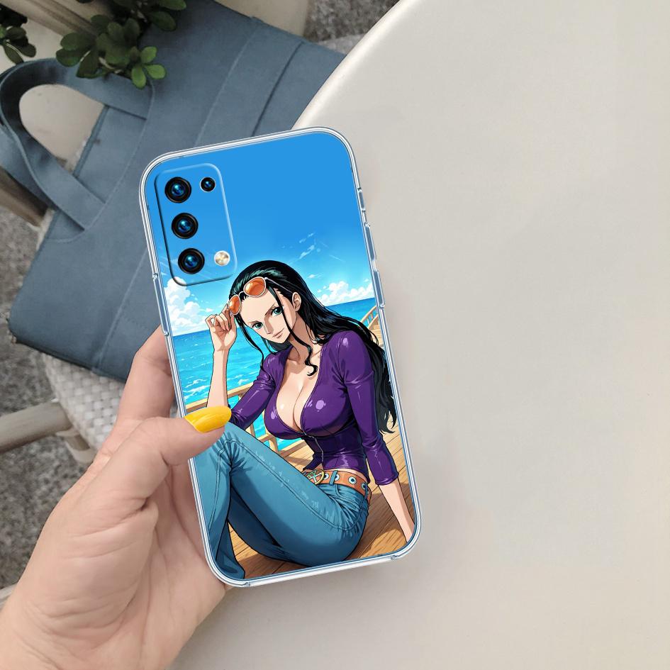One Piece Cartoon Soft Shell Transparent Phone Case for Samsung Galaxy A04 A04S A14 A23 A34 A54 M23 M33 M52 M53
