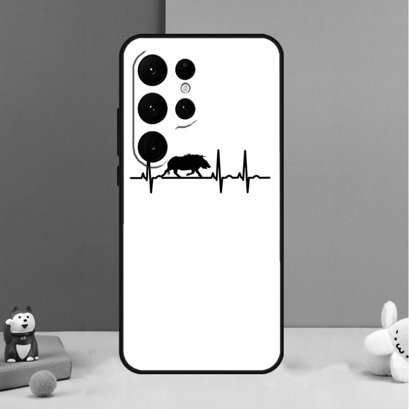 Cute wild boar funny Cartoon Case For Samsung Galaxy S26 S23 Ultra S20 S21 S22 S24 S25 Plus S10 S25 FE Back Cover Shell