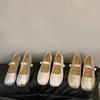French Retro Mary Jane Single Shoes Women's 2025 New Summer Versatile Flat Bottom with Skirt Soft Sole Beanie Shoes