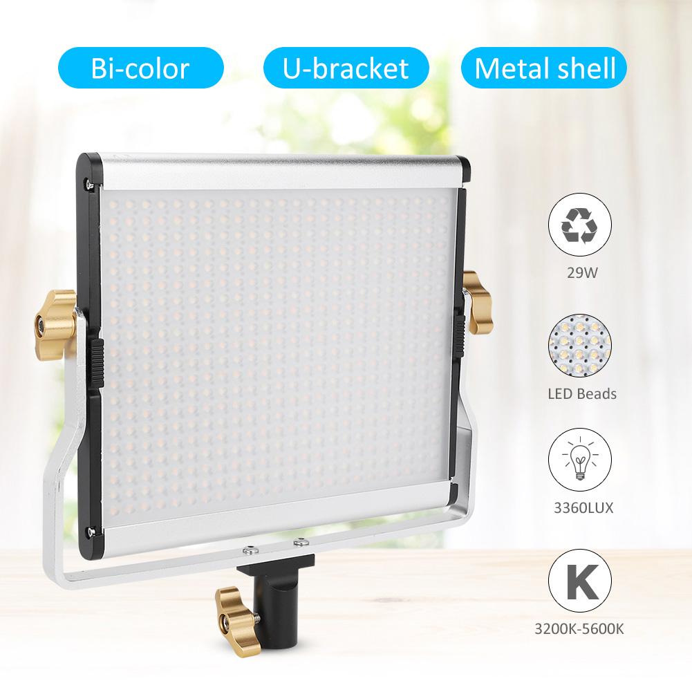 VBESTLIFE 2 Set Dimmable Bi color 3200 5600K CRI96+ LED Video Light Stands Kit