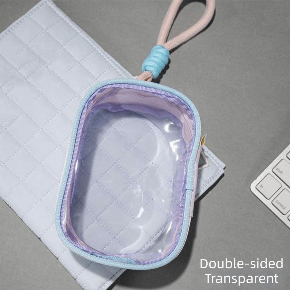 Display Doll Storage Bag Portable Outdoor Doll Display Bag 10cm Transparent Doll Bag  Plush Doll