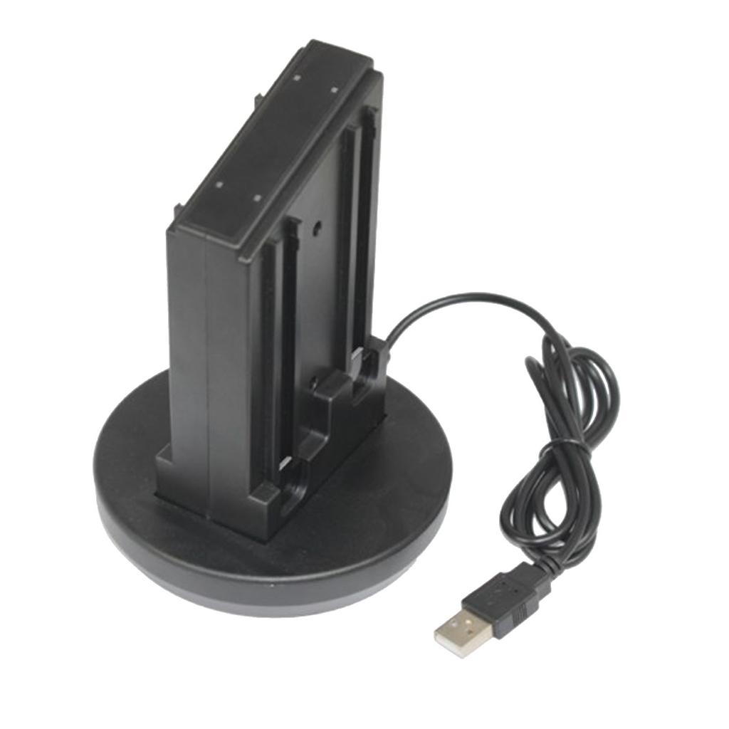 Für Switch Controller Ladestation 4 in 1 LED-Anzeige Ladestation Station für Switch Joycon Schwarz