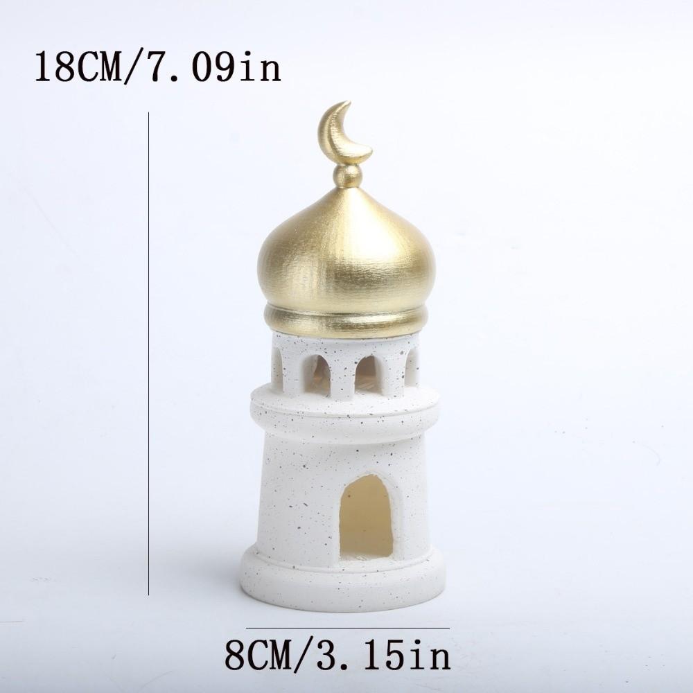 

Middle Eastern Style Resin Statue Decor Kaaba Dome Ramadan Muslim Mosque Islamic Desktop Ornament Castle House Islamic Theme