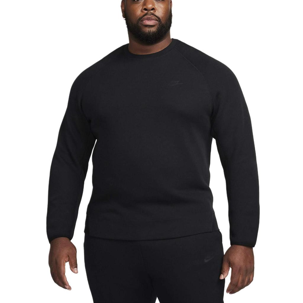 Nike Men's Sportswear Tech Fleece Crew Neck Sweatshirt 'Black' FB7916-010