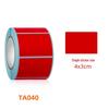 Multicolor Waterproof Thermal Paper Labels: Blank Self-Adhesive Stickers for Barcode Printing in Red and Yellow