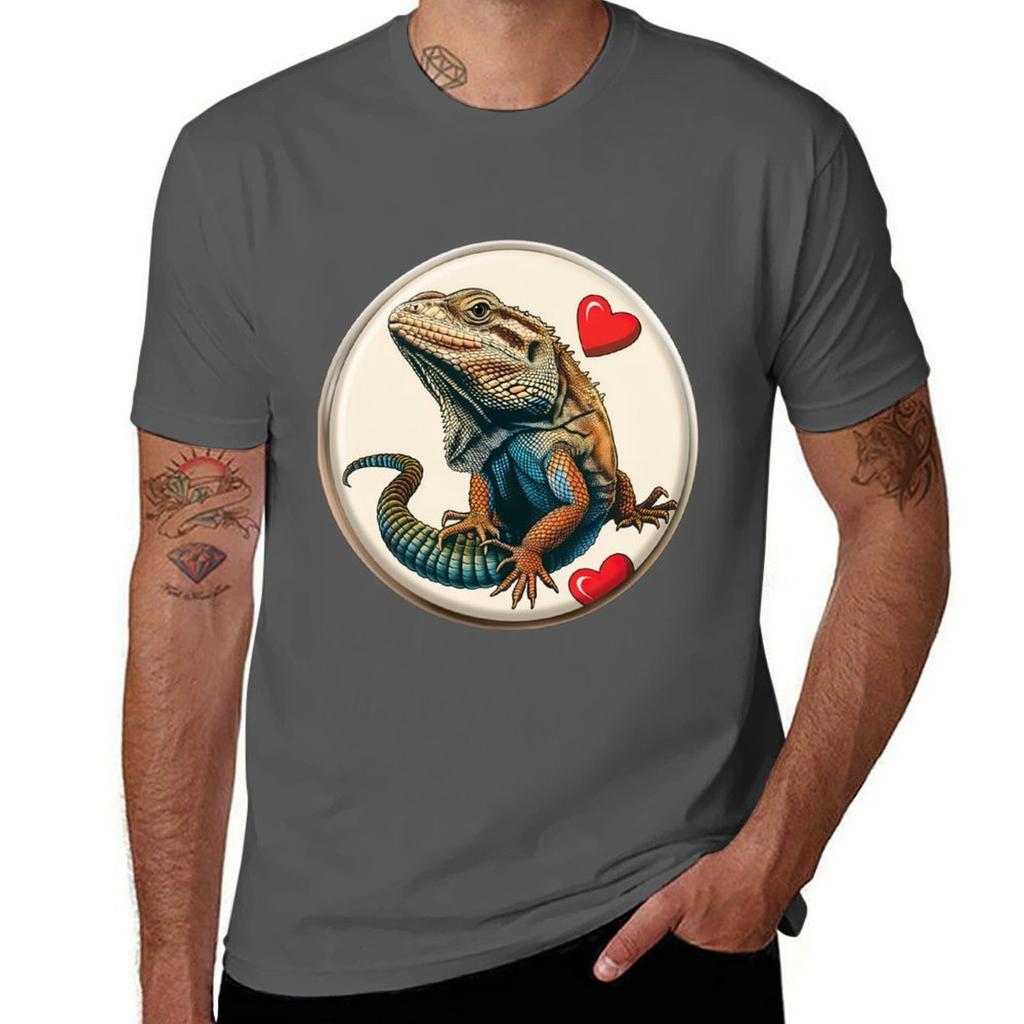Iguana Love Tshirt Nonshrink Basic Cotton Tshirt