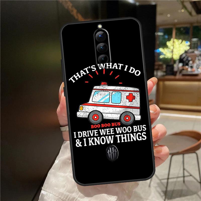 Ambulance EMS EMT Paramedic Case For ZTE Nubia Red Magic 11 10 8 8S 9 9S 10S Pro Plus 6 7 6S 7S For RedMagic 10 Air Cover