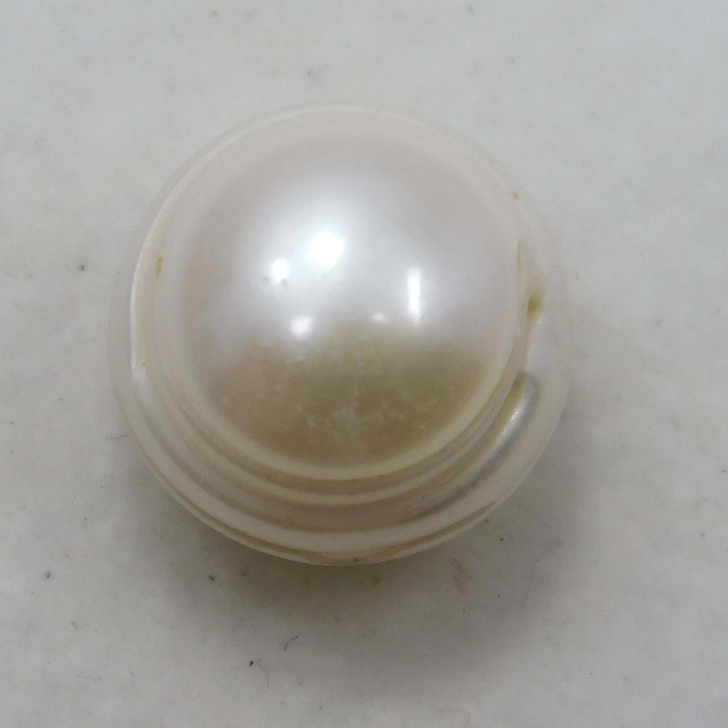 Ring Size 10 MM White MABE South Pacific SEA Loose PEARL CERTIFIED A-5155