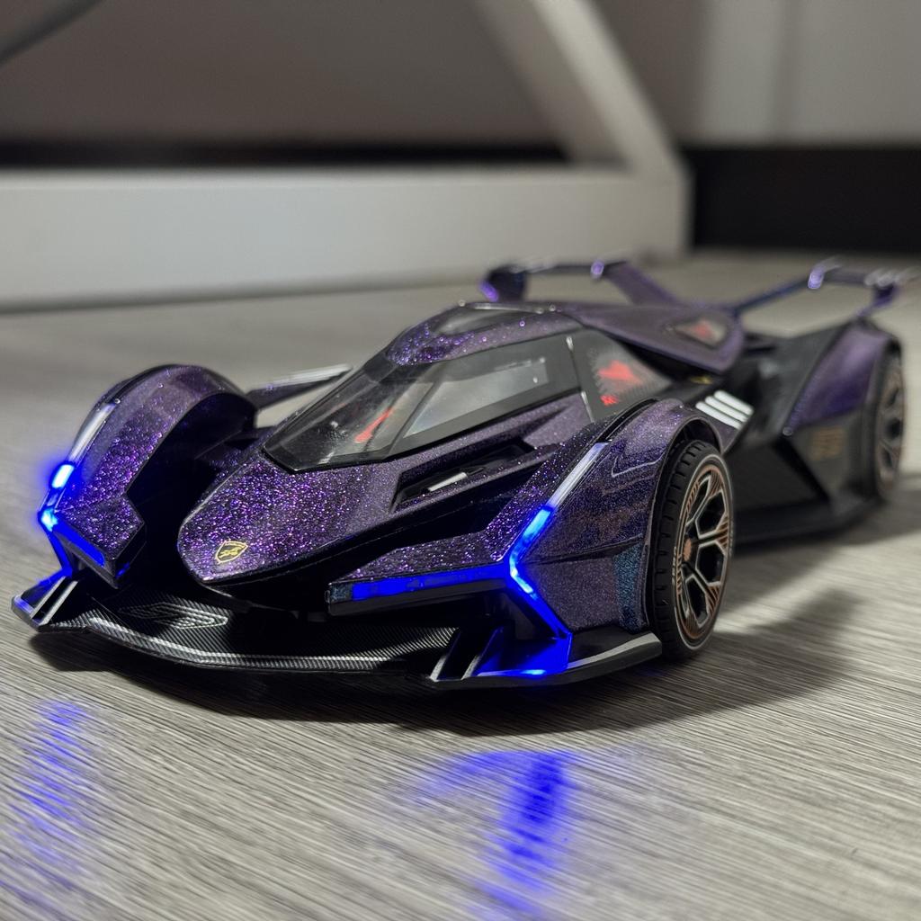 1:24 V12 Vision GT Gran Turismo Super Concept Sports Car Alloy Diecast Model Car Home Decorations Ornaments Collections Birthday