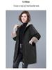 2024 Women Autumn Winter Thickened Cotton Padded Parker Jacket Mid Length Coat for Middle Aged