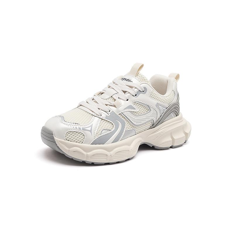 Augustine Daddy Shoes Women's Shoes Summer 2025 New Feet Small Retro Lightweight Sneakers Platform Casual Shoes