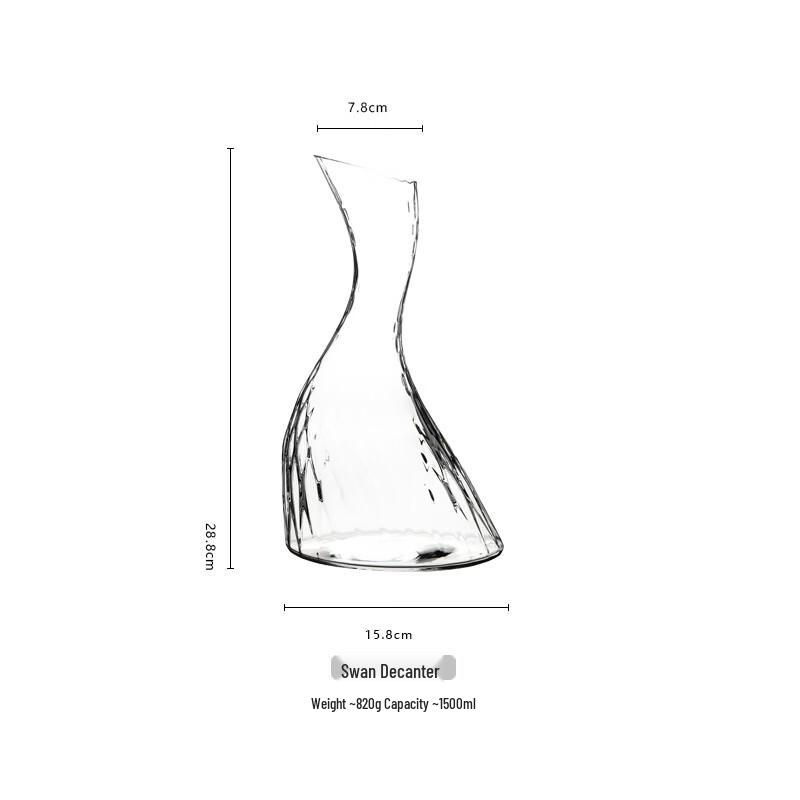 OLOEY Swan Red Wine Decanter
