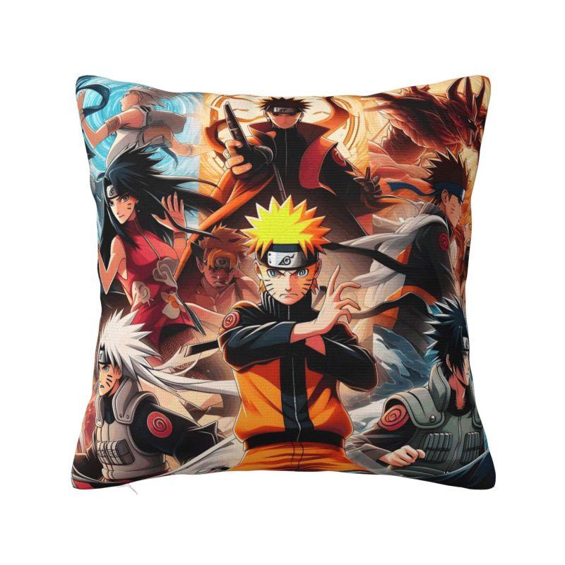 Custom Nordic Uzumaki Anime Cushion Cover Polyester Harajuku Manga Pillow Case