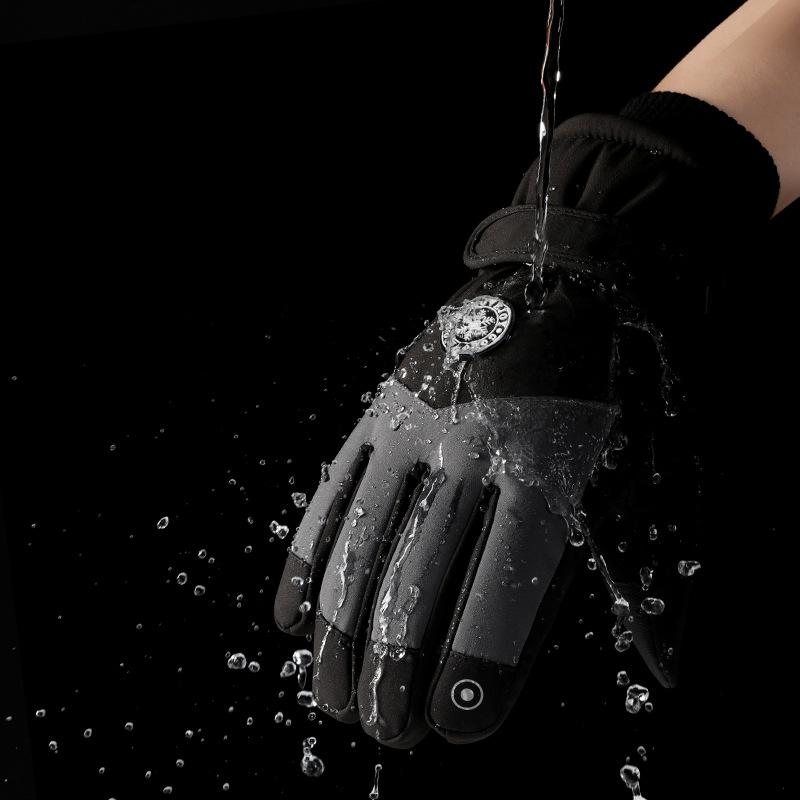 Winter Skiing Gloves for Men and Women Water Resistant  Windproof Warm  Thickened  Anti Slip Touch Screen  Cycling and Driving Gloves