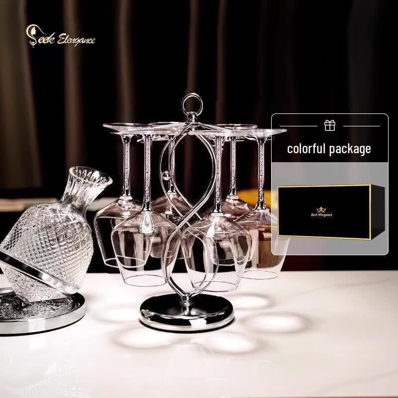 Qiwei European Luxury Crystal Wine Glass & Decanter Set