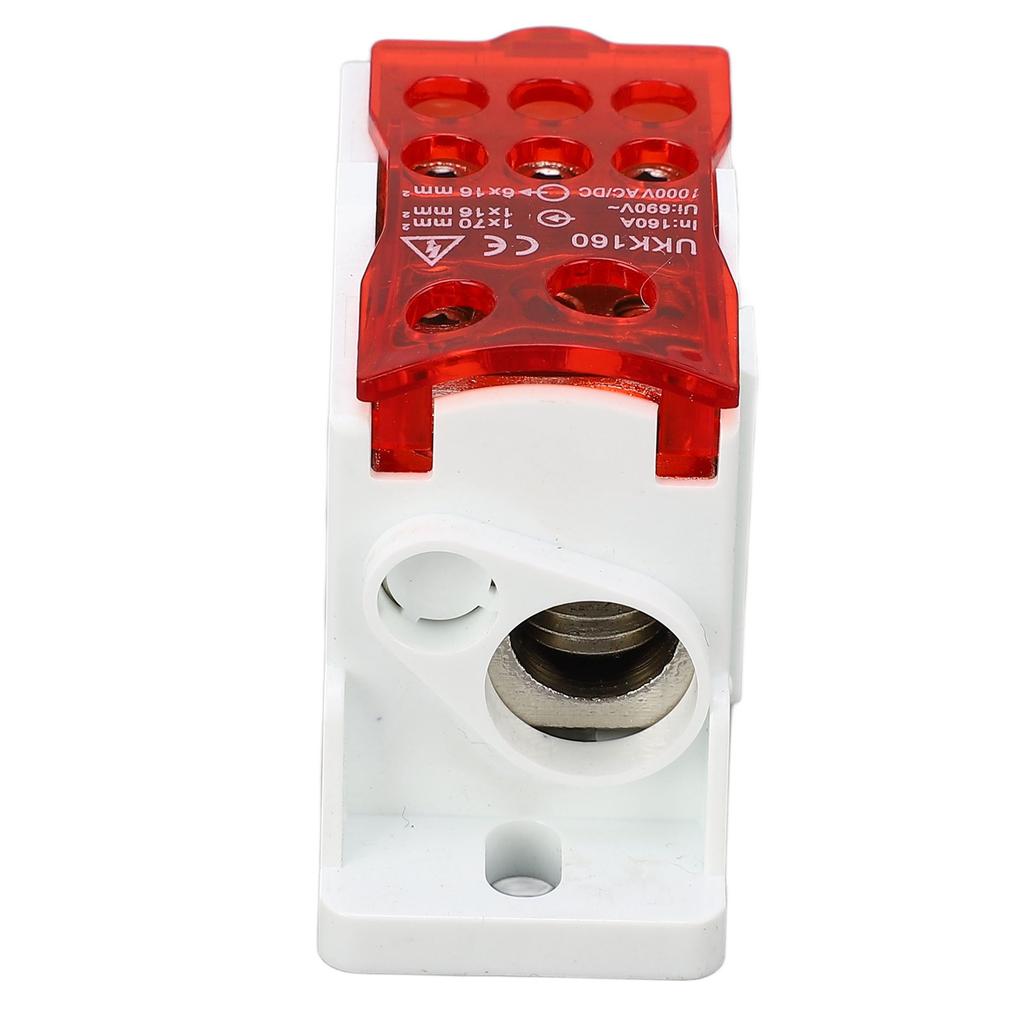 Terminal Distribution Box 690V 160A DIN Rail Terminal Block Power Junction Box for Electricity