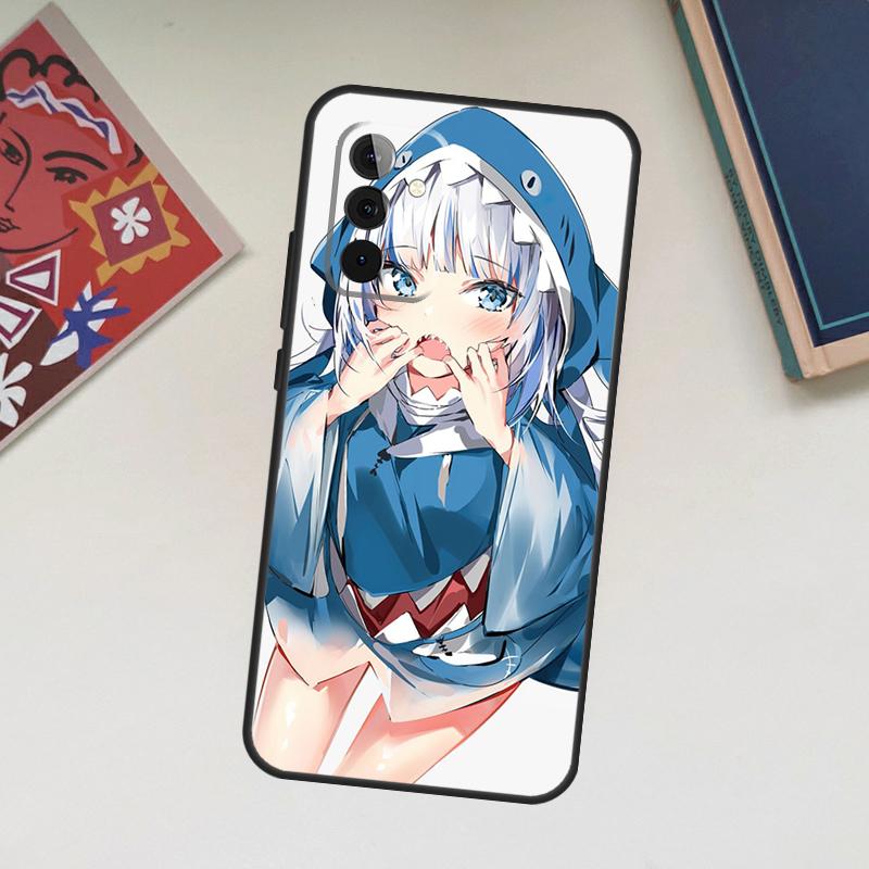 Anime Hololive Gawr Gura Case For Samsung Galaxy A56 A36 A16 A06 A54 A34 A14 A13 A53 A12 A22 A32 A52 A35 A17 A15 A55