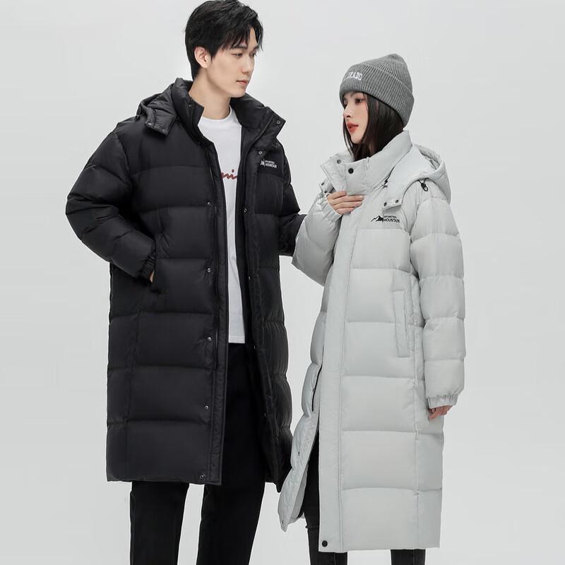 

Fengxun Унисекс Длинное Пуховое Пальто с Капюшоном S