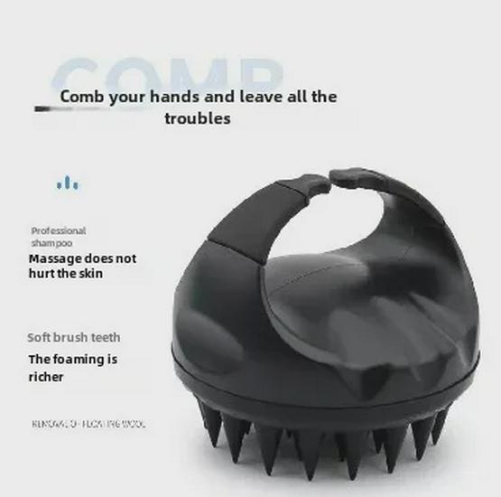 Silicone Scalp Massaging Shampoo Brush and Anti-Itch Comb