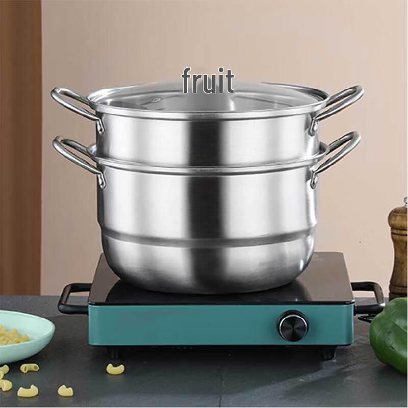 Siga Multi-Purpose 2-Tier Stainless Steel Steamer Pot