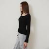 Egoist Unbalanced Ruffle Square Neck Knit Top Es2okl03 