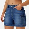 Ladies' Casual Hole  Versatile Fashionable Denim Shorts