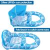 Pool Lounge Float with Canopy UPF50+,Extra Large Pool Floats for Adults Heavy Duty,Inflatable Lounger Float with Cup Holder & Backrest,Footrest