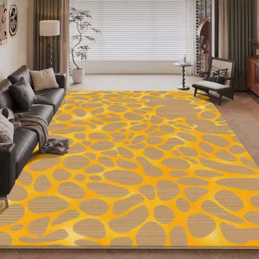 Living Room Carpet Sofa Coffee Table Decorative Carpet Dirt Resistant and Easy To Maintain Large Area Carpet