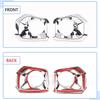 Aunginsy Front Fog Light Lamp Cover Compatible with Toyota Tacoma 2016-2023, White Bright, ABS Exterior Accessories