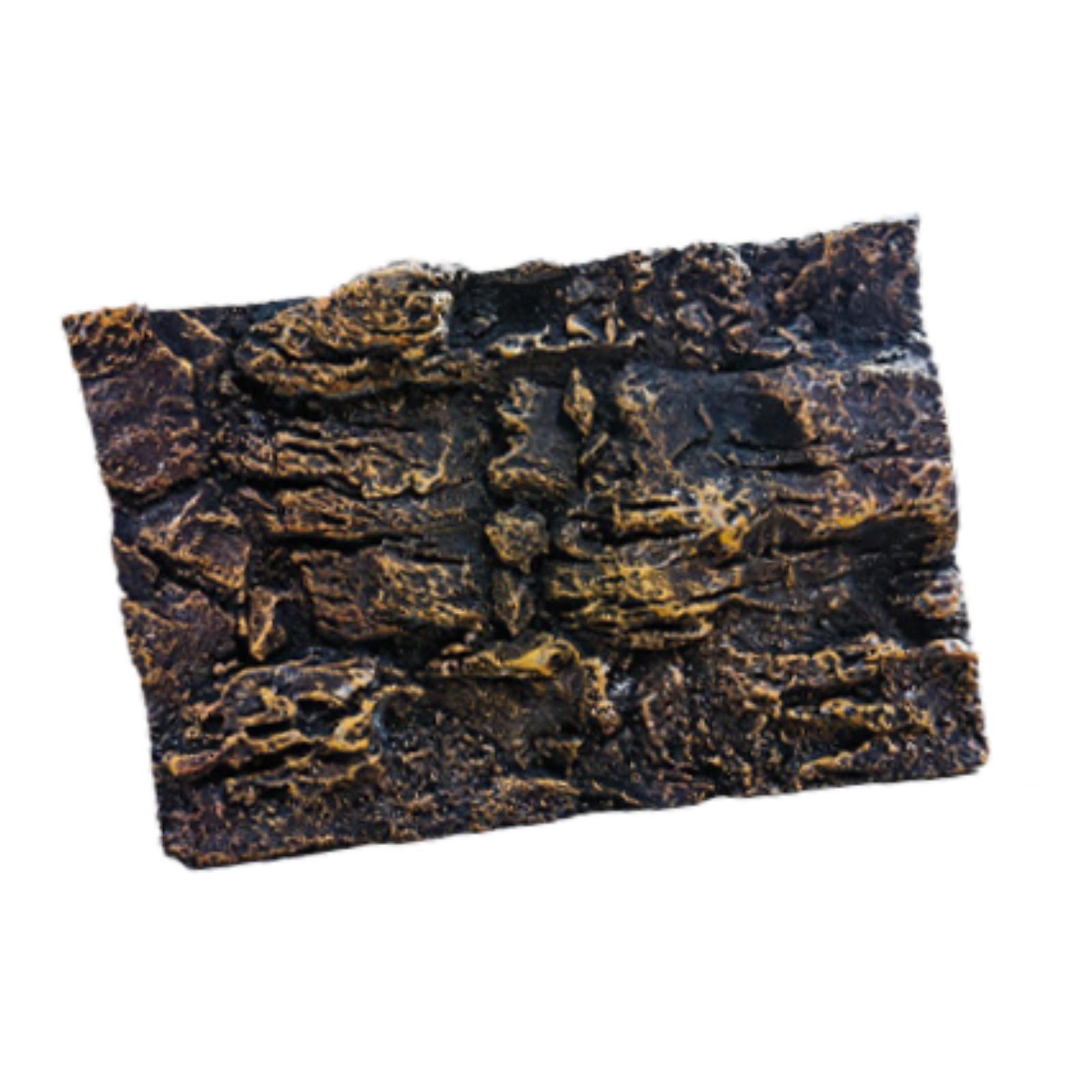 

Polyurethane 3D Rock Fish Tank Background Realistic Stone Decoration for Turtle Terrarium Large Lizard Reptile Tank