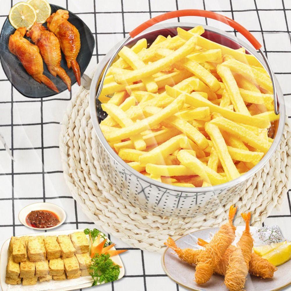 Handle Pot Accessories Steamer Basket Fruit Cleaning Basket Rice Cooker Steamer Food Steamer