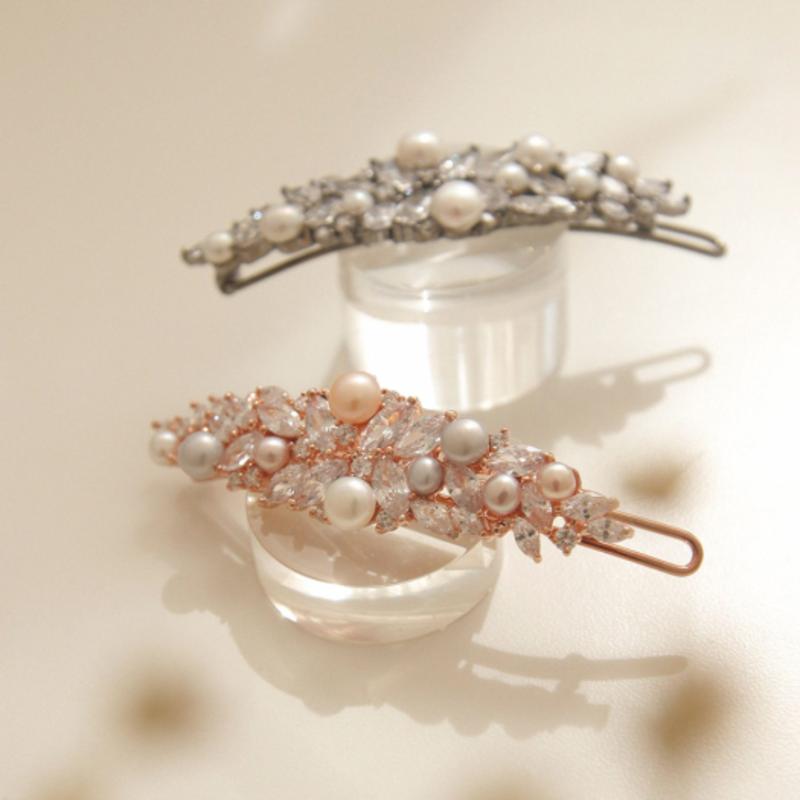 

Заколка для волос J.Lauren Cubic Pearl Laurel H0765 rose gold