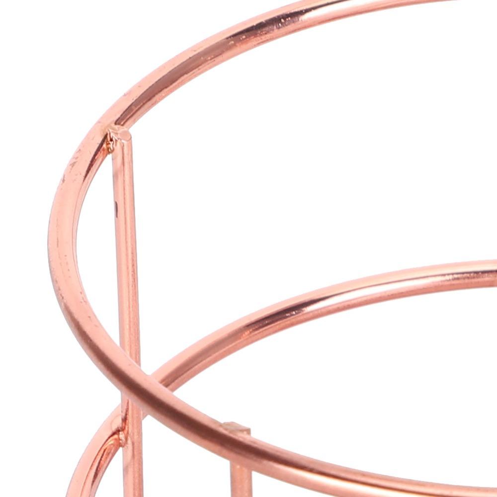 2Pcs Hollow Design Desktop Storage Basket Rose Gold Desktop Storage Box Pen Holder  Makeup Organizer