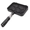 Fish-shaped taiyaki pan, non-stick, double baking pan, waffle baking pan, non-slip, easy to clean, burns prevention, for making sweet bean paste, pean