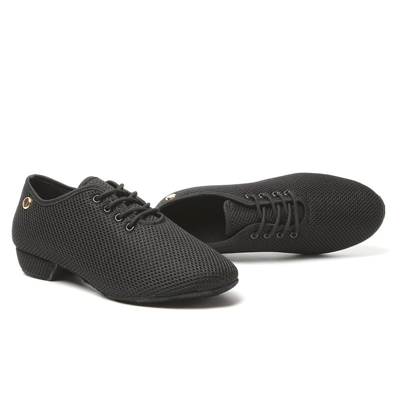 Boys Women Mesh  Ballroom Dancing Shoes Latin Tango Dance Shoes Low Heeled 2CM